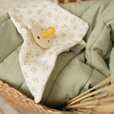 Little Dutch couverture de berceau 75x100cm vert Essentials Blueberry Leaves TE13114034