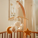 Little Dutch mobile musical en bois beige Newborn Naturals LD8400