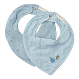 Little Dutch bavoir bandana bleu Essentials (lot de 2) pure denim blue TE50145042