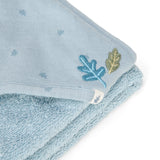 Little Dutch cape de bain Pure denim blue Essentials 100x100cm TE50945042
