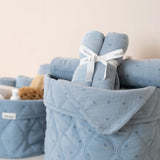 Little Dutch drap tetra 70x70cm Pure denim blue Essentials (lot de 2) TE51845042