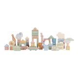 Little Dutch blocs de construction en bois Safari Friends vert LD7445