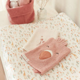 Little Dutch lot de 2 gants de toilette flamingo rose Safari Friends TE52156047