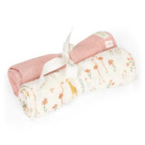 Little Dutch drap tétra lot de 2 70x70 cm rose blooming safari Safari Friends TE51856047