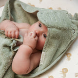 Little Dutch cape de bain 100x100cm crocodile vert Safari Friends TE50916047