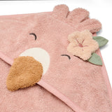 Little Dutch cape de bain 100x100 cm flamant rose Safari Friends TE50956047