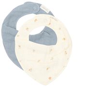 Little Dutch bavoir bandana mousseline Forest Treasures & denim blue (lot de 2) TE50194030