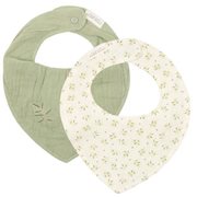 Little Dutch bavoir bandana mousseline Blueberry Leaves & sage (lot de 2)  TE50114034