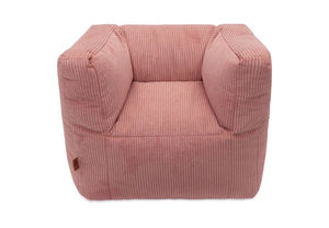 Jollein pouf pour enfants en velours côtelé wild rose 028-543-68083