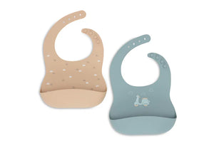 Jollein bavoir silicone On The Go (lot de 2) 029-007-68075