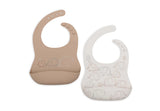 Jollein bavoir silicone Elephant Tales (lot de 2) 029-007-68110