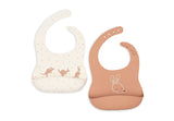 Jollein bavoir silicone Kangaroots (lot de 2) 029-007-68160