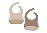 Jollein bavoir silicone Natural Shades (lot de 2) 029-007-68187