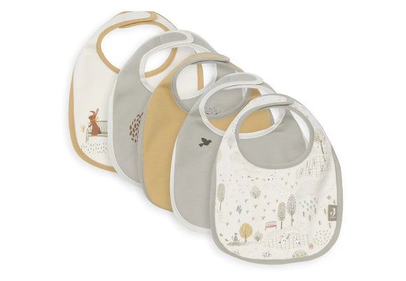 Jollein bavoirs waterproof Tiny Park (lot de 5) 029-566-68102