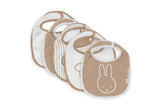 Jollein bavoirs waterproof Miffy Heads (lot de 5) 029-566-68111