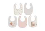 Jollein bavoirs waterproof Animal Friends (lot de 5) 029-566-68154