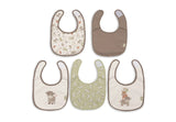 Jollein bavoir jersey impermeable Barn Buddies (lot de 5) 029-566-68198