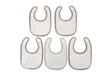 Jollein bavoir jersey impermeable Barn Buddies (lot de 5) 029-566-68198