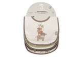 Jollein bavoir jersey impermeable Barn Buddies (lot de 5) 029-566-68198