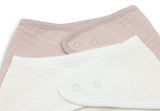Jollein bandanas gaze de coton wild rose/oatmeal (lot de 2) 029-867-68078