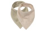 Jollein bandanas en éponge soft matcha & sand (lot de 2) 029-867-68225