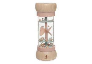 Jollein bâton de pluie en bois Lovely birds rose 039-001-67104