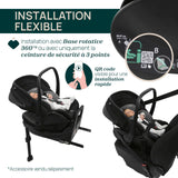 Chicco siège-auto first seat recline i-size black satin 05087100450000 (EXPO) (UNIQUEMENT RETRAIT EN MAGASIN)