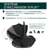 Chicco siège-auto first seat recline i-size black satin 05087100450000 (EXPO) (UNIQUEMENT RETRAIT EN MAGASIN)