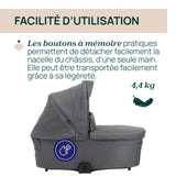 Chicco nacelle flexi black satin 05087137450000 (EXPO) (UNIQUEMENT RETRAIT EN MAGASIN)
