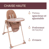 Chicco chaise haute polly armonia terracotta 05087140420000