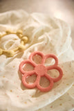 Jollein anneau de dentition Flower coral rose 101-007-68184