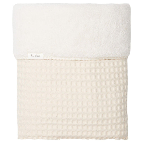 Koeka couverture teddy Oslo 75x100cm natural/pebble 1015-44-020 col 110/230