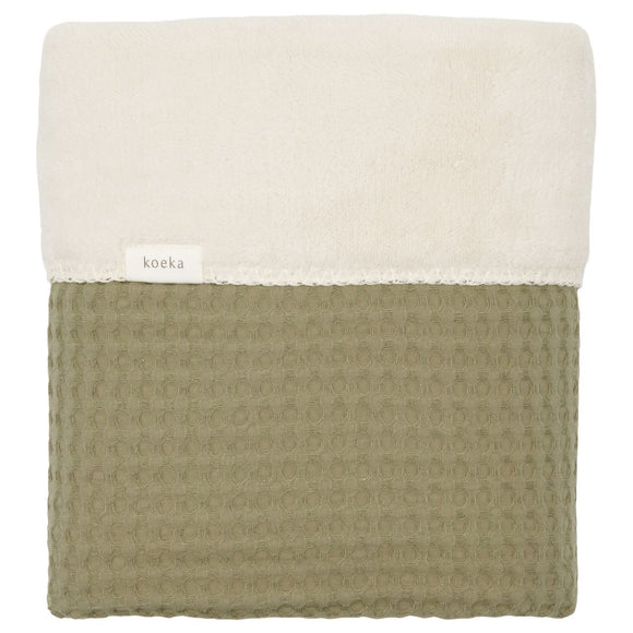 Koeka couverture teddy Oslo 75x100cm moss/pebble 1015-44-020 col 746