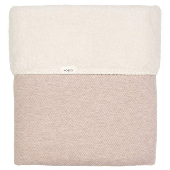 Koeka Couverture berceau teddy Nome 75x100cm clay 1022-0001-284