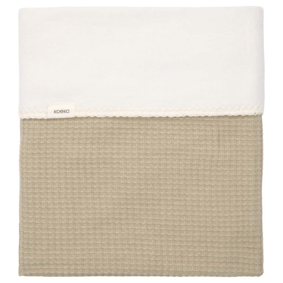 Koeka couverture de berceau 75x100cm teddy Malaga sage 1027-0001 col 728