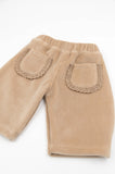 Bamboom pantalon large en velours mocha sand