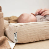 Meyco Baby housse de coussin à langer 50x70cm en gaze de coton prélavée sand 483006