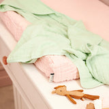 Meyco Baby housse de coussin à langer 50x70cm en gaze de coton prélavée soft pink 483081