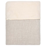 Koeka couverture berceau 75x100cm teddy Rivoli stone/warm white 1080-0001 col 618