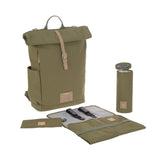 Lassig sac à dos à langer rolltop olive 1103025513