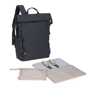 Lassig sac à dos à langer Outdoor Rolltop noir 11030540000