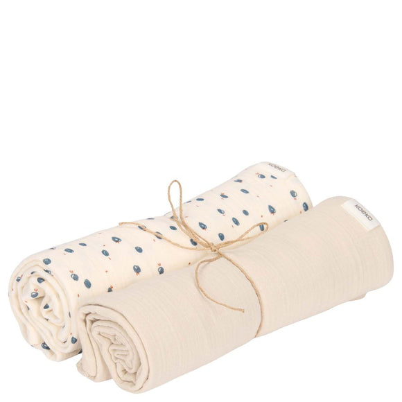 Koeka draps tétra Lugo 75x75cm off white/warm white 1114-8011-200-108