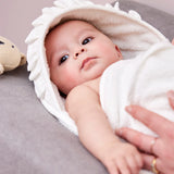 Meyco Baby cape de bain ruffle offwhite 80x80cm 492001