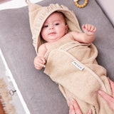 Meyco Baby cape de bain ruffle sand 80x80cm 492006