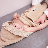Meyco Baby cape de bain ruffle sand 80x80cm 492006
