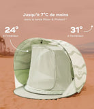 Babymoov tente anti-uv rafraichissante Moov & Protect green lagoon A038219