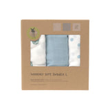 Lassig draps tétra 80x80cm Tiny Team pale blue (lot de 3) 13120014027