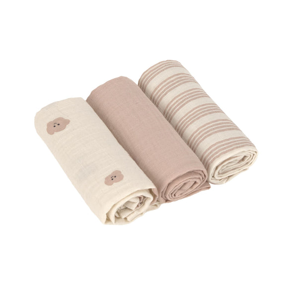 Lassid draps tétra 60x60cm Tiny Team mushroom (lot de 3) 13120452003