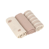 Lassid draps tétra 60x60cm Tiny Team mushroom (lot de 3) 13120452003