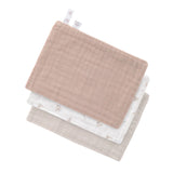Lassig Lot de 3 gants de toilette en mousseline miracle of nature leaves 13120471436